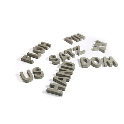 Deko Objekte aus Beton Beton Buchstaben