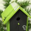 grünes Vogelhaus Dachfirst aus Metall