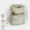 Deko-Objekt Beton-Sack als Vase mit Kordel