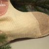 gestrickter Nikolausstiefel mit glitzernden Applikationen