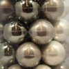 große, grau-silberne Glas-Weihnachtsbaum-Kugeln Mix