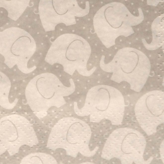 Cocktail-Servietten mit Elefanten-Muster