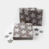 Papier-Servietten mit Sternen in taupe