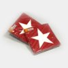 rote Papier-Servietten mit weißem Stern