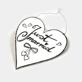 Hochzeits -Schild Just Married zum aufhängen