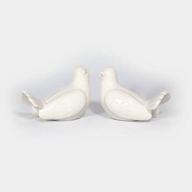 2 Tauben Taubenpaar Turteltaube Tauben Deko Hochzeit Taufe 19 Cm