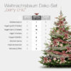 Edles, glamouröses Weihnachtsbaum-Deko-Set 