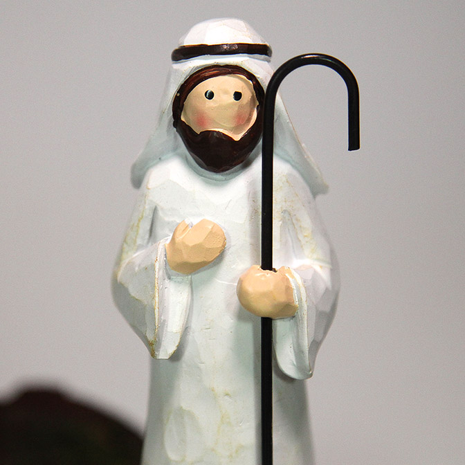 Handgemachte Krippenfigur Josef