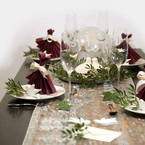 Details Zu Kompl Tischdeko In Violett Lila F 8 10 Pers Hochzeit Geburtstag Kommunion